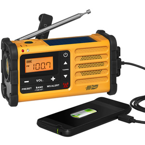 Crank Powered NOAA Weather Radio (image for) Crank Powered NOAA Weather Radio